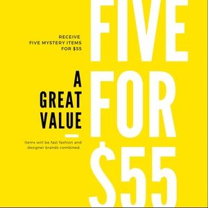 5 MYSTERY ITEMS **CLOSET CLEAROUT**